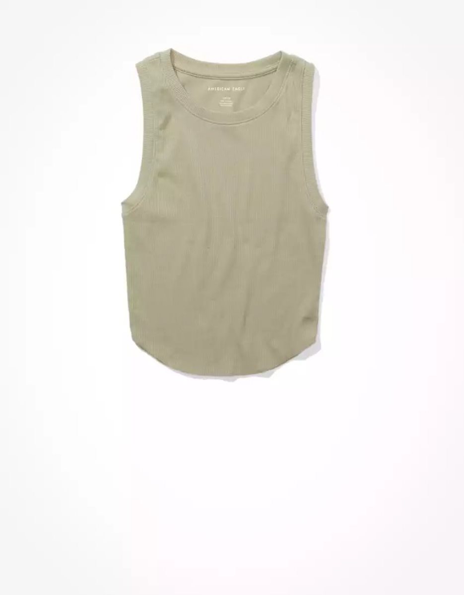 Debardeur American Eagle AE Daily Fave Vert Olive Femme | ECV-38717577